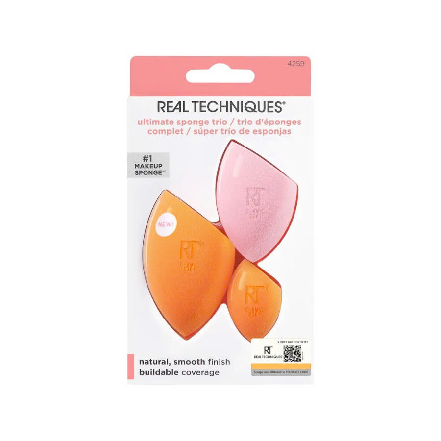 Set of 3 RT Real Techniques Ultimate Makeup Sponge Blending And Setting ...