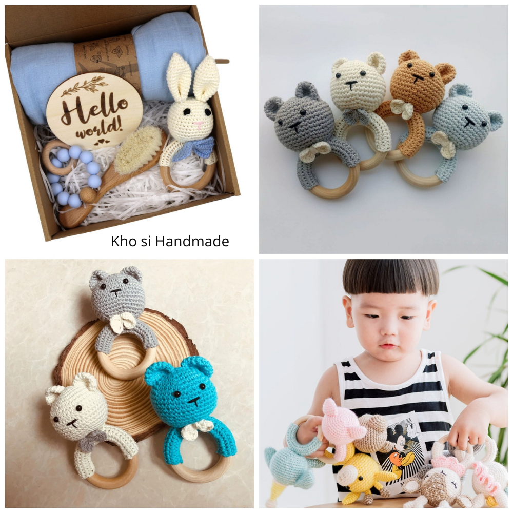 Wooden Rattle Ring as a toy for children (1 piece) | Shopee Philippines