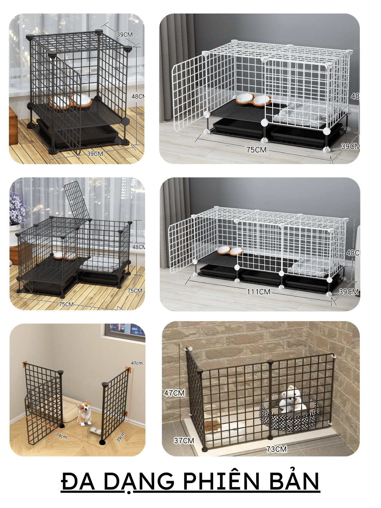Hoshi Pet multipurpose cage for pets, dogs, cats, rabbits, and mice in