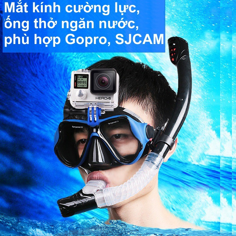 Popo scuba diving mask can mount Gopro, SJCam with tempered glasses ...