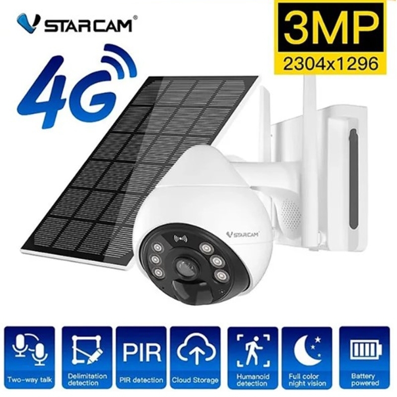 Vstarcam BG69 Wireless Outdoor Camera, Solar Camera Using 4G FULL HD ...