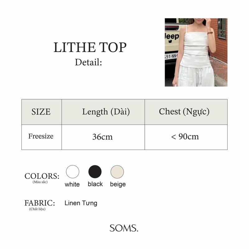 Basic linen tank top | SOMS | Lithe Top | Shopee Philippines