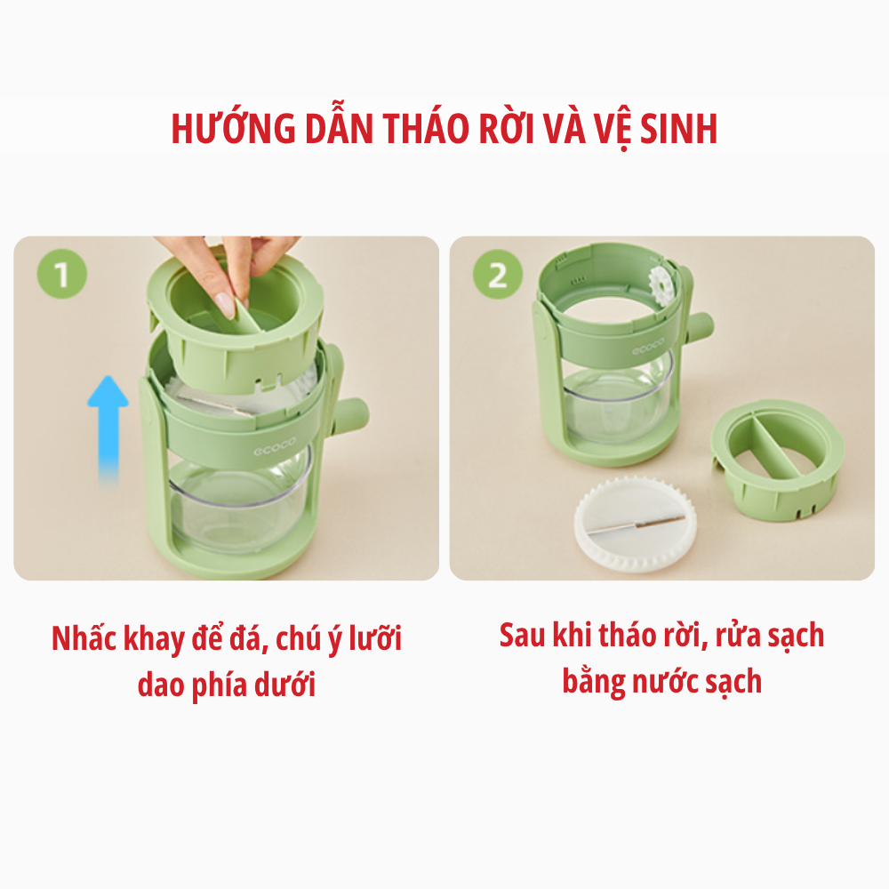 Ultra-fine manual ECOCO ice shaver for babies, new generation smart ...