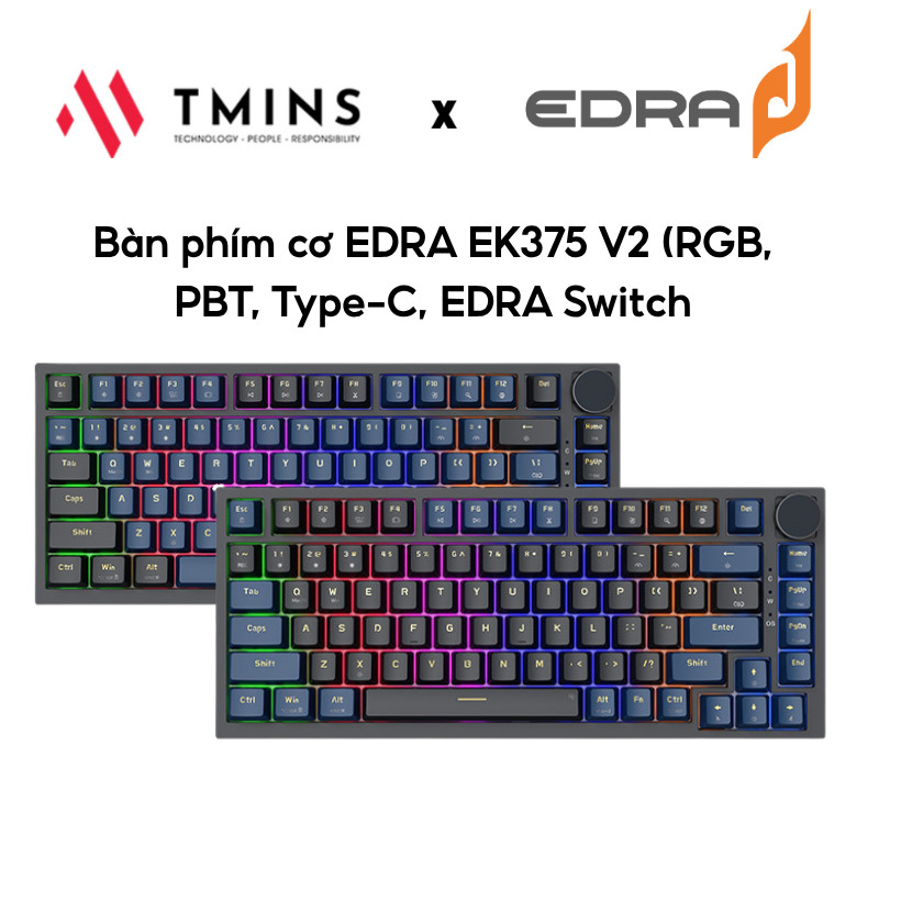 EDRA EK375 V2 mechanical keyboard upgraded version - Genuine product ...
