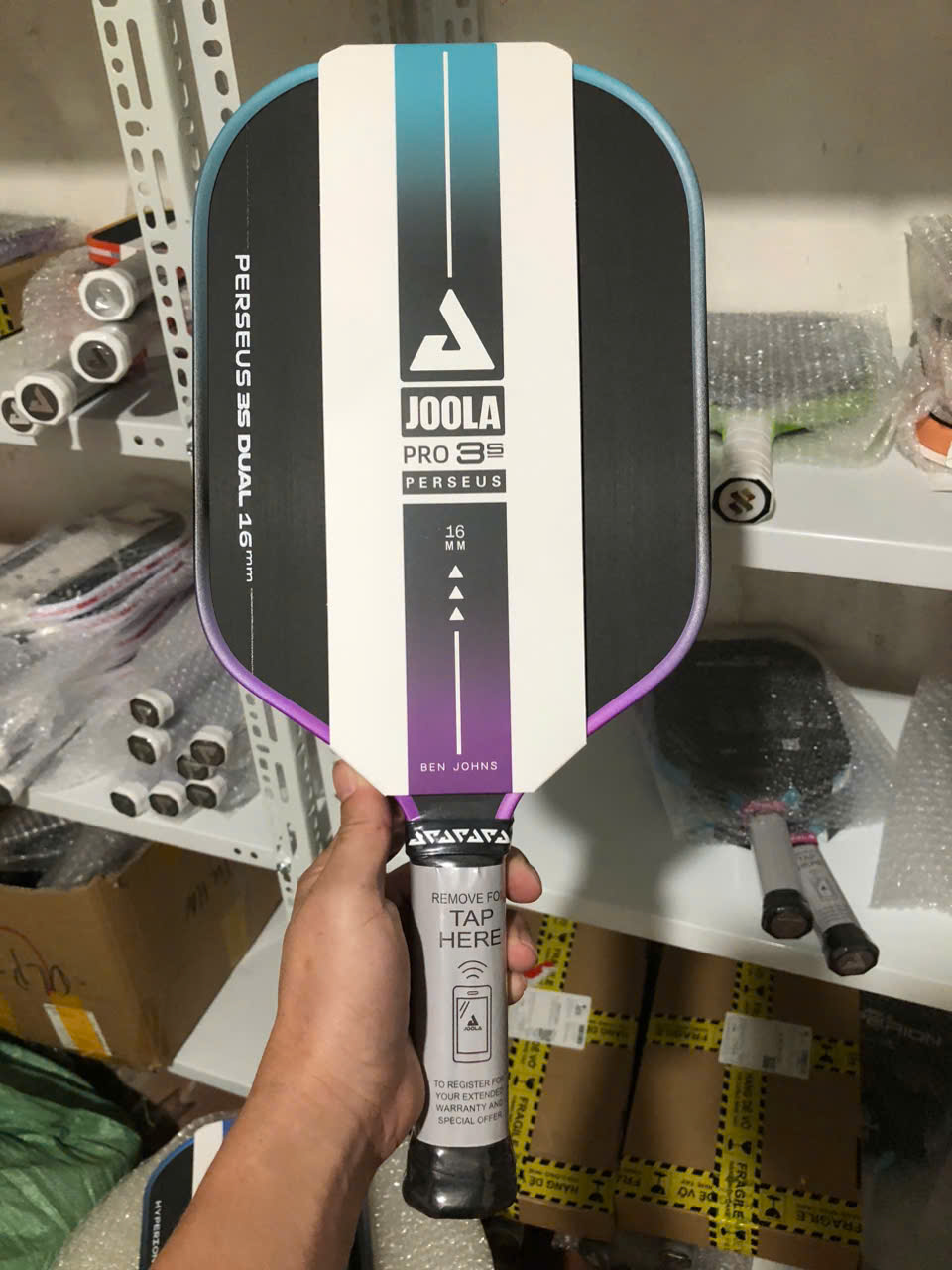 JOOLA 3S Dual Pickleball Racket, 16mm Carbon Honeycomb Core, high ...