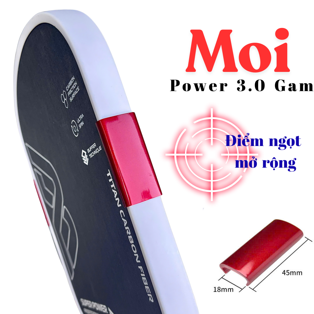 Pickleball Power 3 Gram racket rim expands sweetness, increases ...