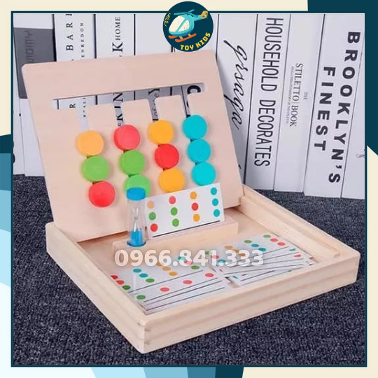 Math Logic Think Set - Montessori 4 Color Cubes Help Children Develop ...