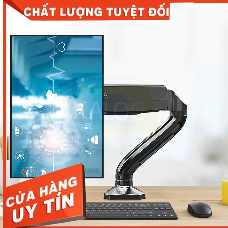 Arm 17-32 inch computer monitor mount with 360 degree rotating table ...