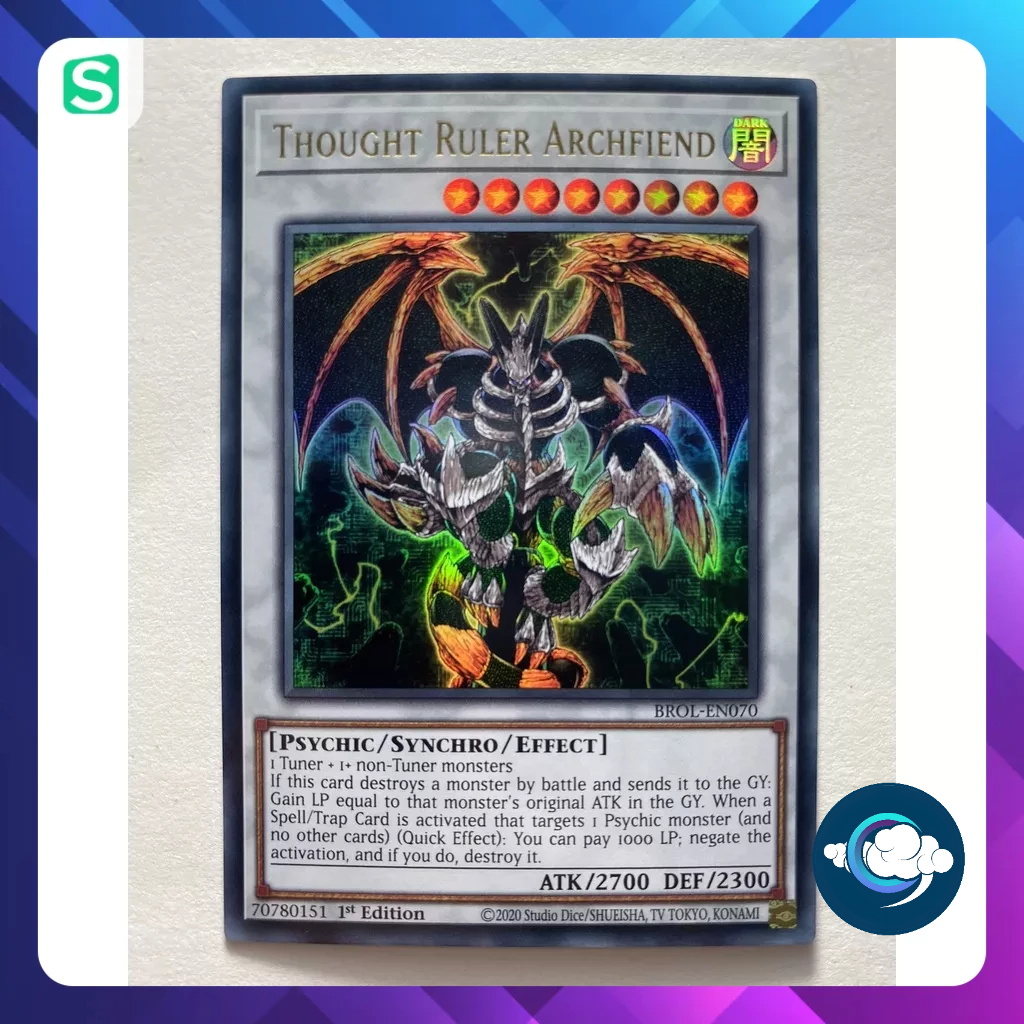 Yugioh! Card (UK) - Brol EN070: THOUGHT RULER ARCHFIEND (ULTRA RARE ...