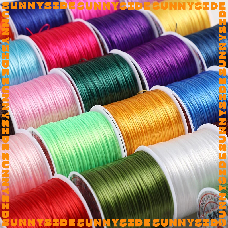 1 Roll of Multi-Colored Elastic Silk Rope Type 1 Threaded to Make ...