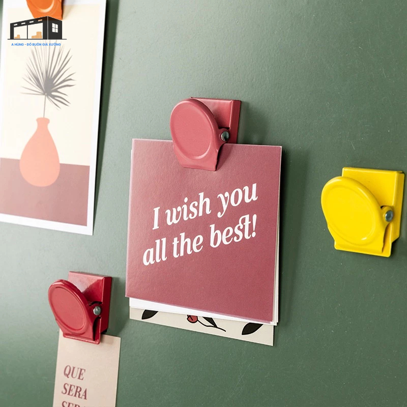 Note paper clips, magnetic invoices for magnetic boards, refrigerators ...