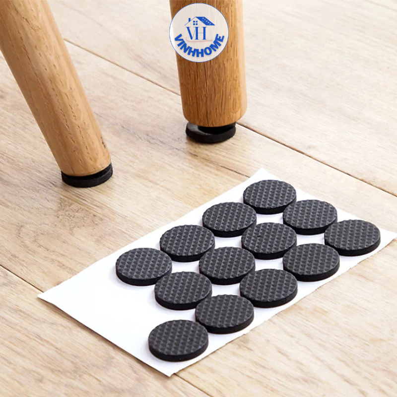 Round Rubber Pad for Chair Legs, AntiSlip Table Legs, Floor Scratches