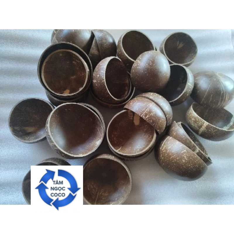Combo of 100 cups of polished coconut shells, diameter 9~11cm | Shopee ...