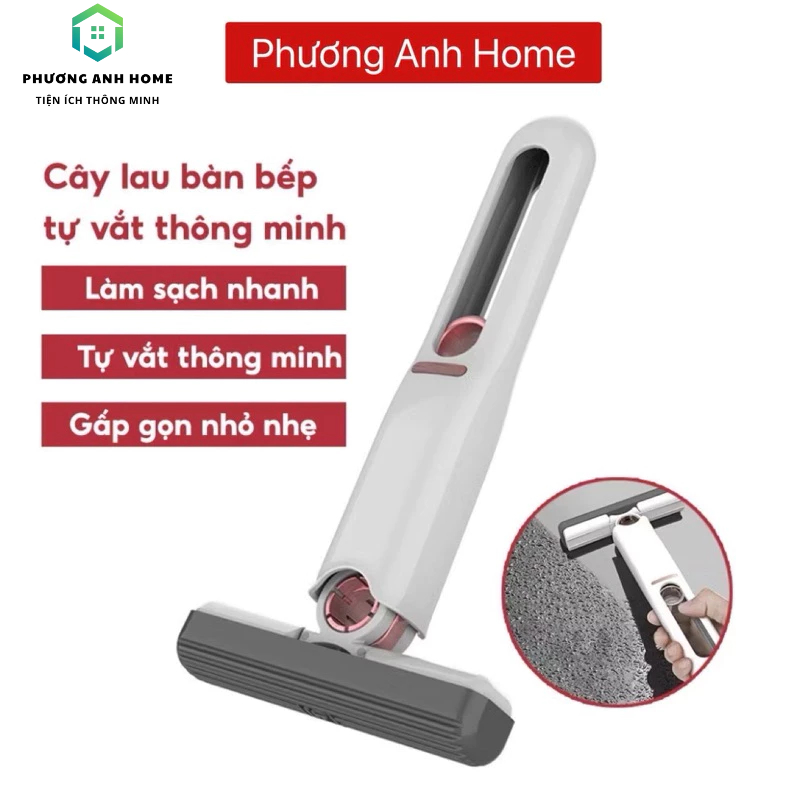 25cm Mini Smart Self-Winging Kitchen Table Mop, Multi-Purpose Super ...