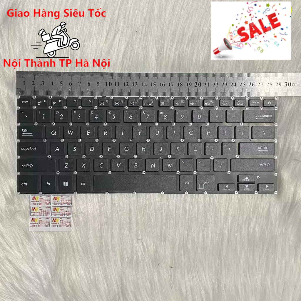 Replacement Laptop Keyboard For ASUS Vivobook X407 Series - Latin Spanish Layout, Black, No Backlight