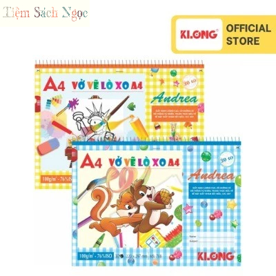 XO Klong A4 tear spring drawing notebook 30 sheets 100/76; MS: 708 ...
