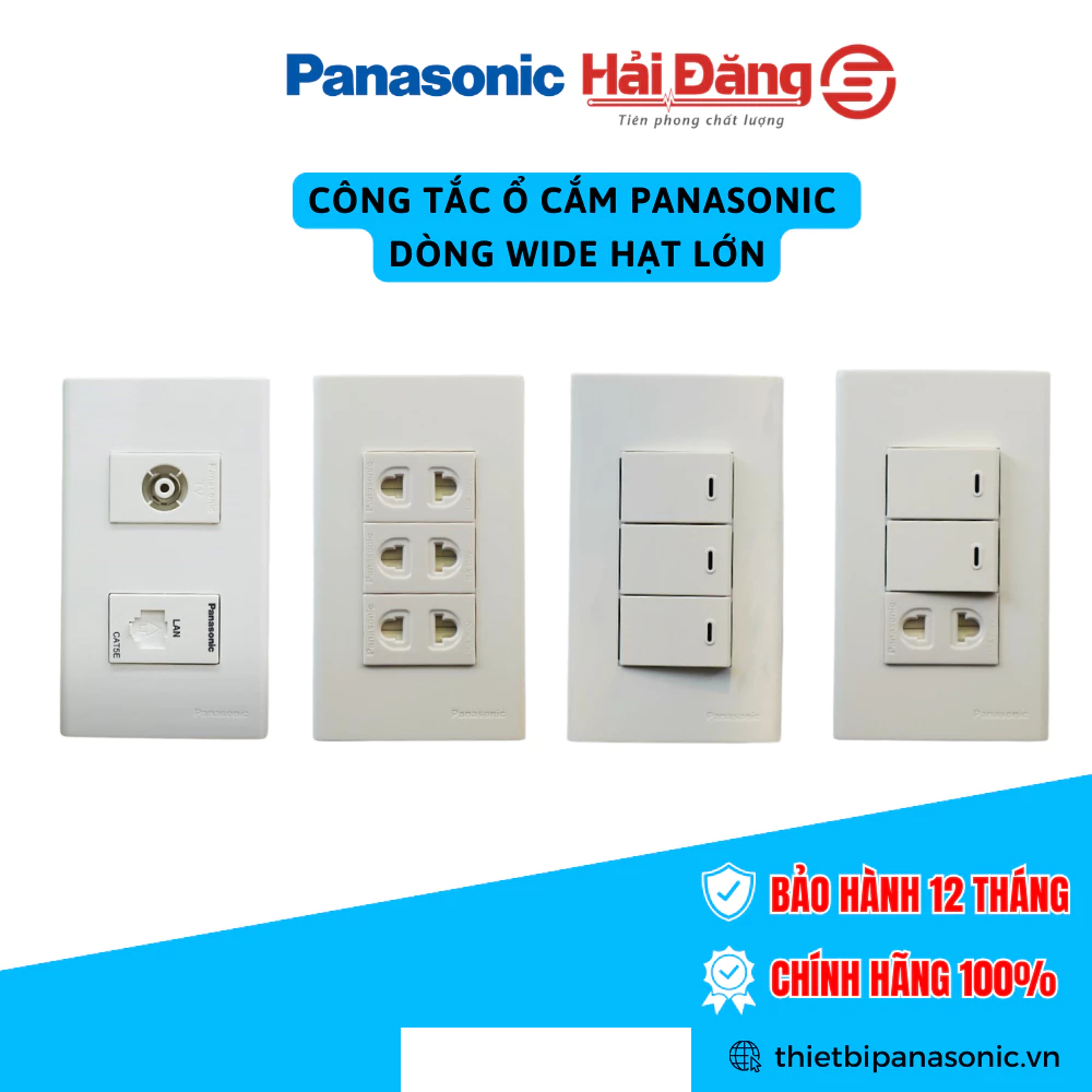 Panasonic Wide white switch and socket set | Shopee Philippines