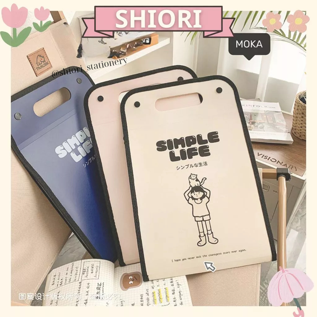 Simple Life Waterproof A4 Document Bag 12 Compartments with Note File ...