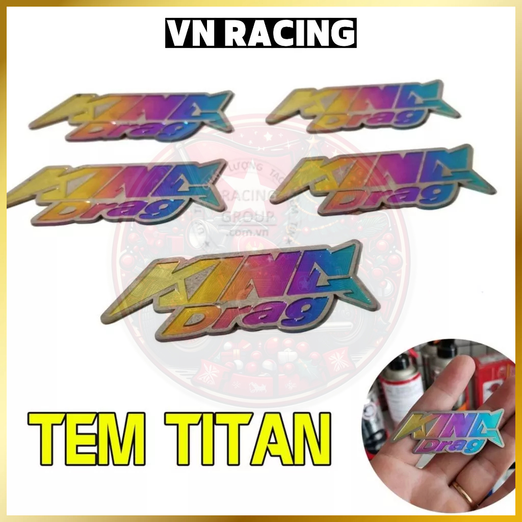 Kingdrag logo titanium sticker for motorbike | Shopee Philippines