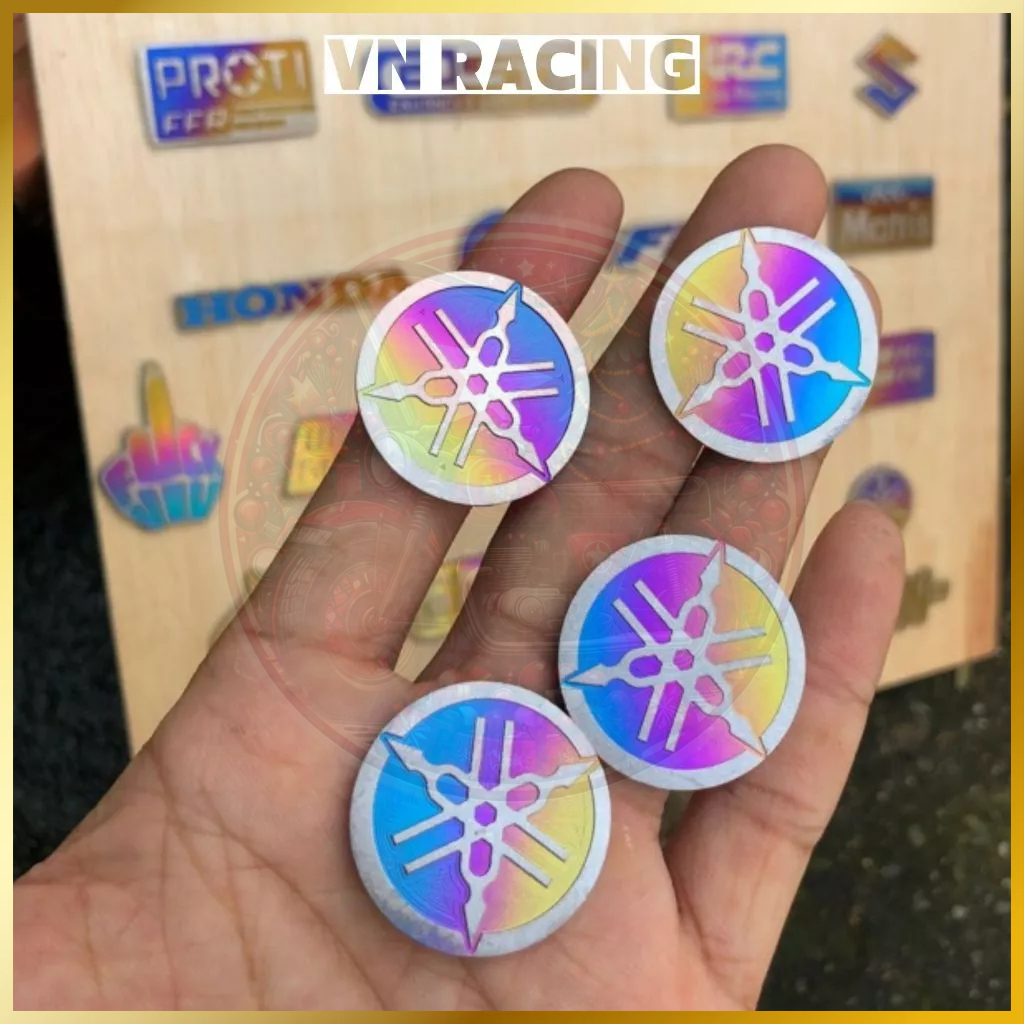Yamaha logo titanium sticker for motorbike | Shopee Philippines