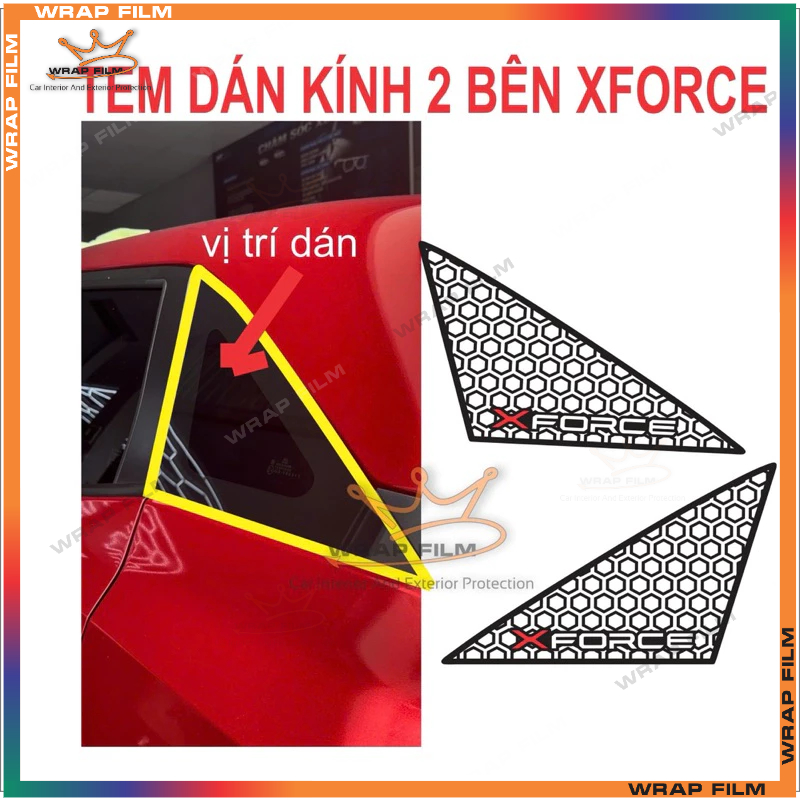 Xforce rear glass sticker on both sides (free sticker strip) | Shopee ...