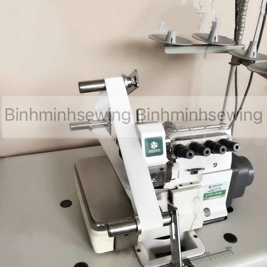 Elastic/elastic tensioning aid for overlock industrial sewing machine ...
