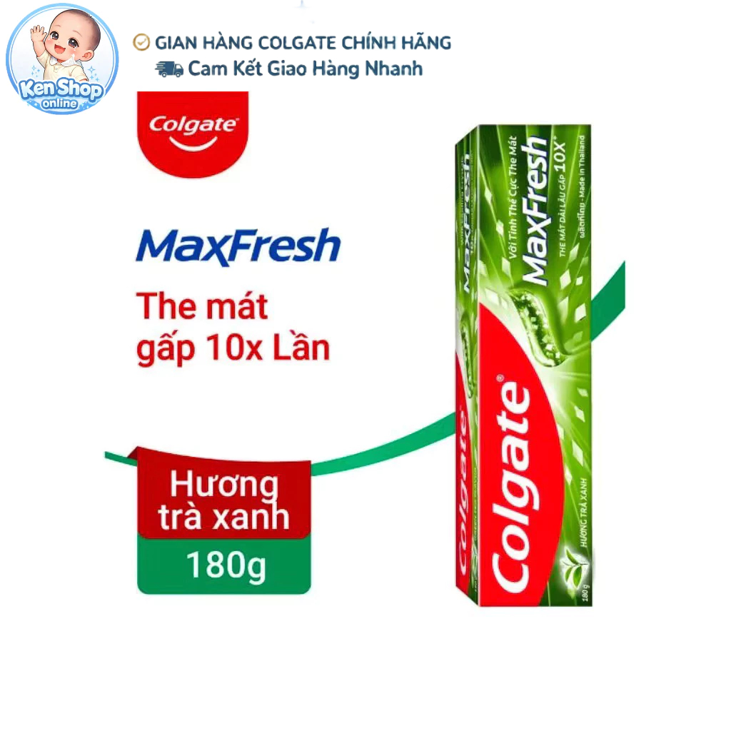 Colgate Max Fresh Toothpaste Cool Green Tea Flavor 180g | Shopee ...