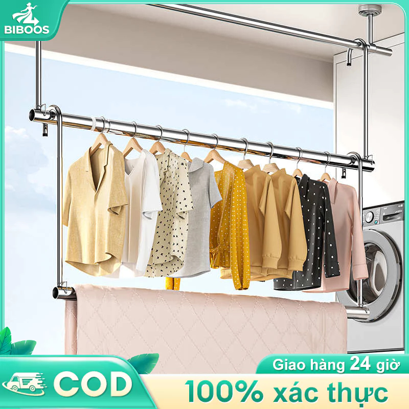 Ultra-durable stainless steel folding balcony drying rack Multi-purpose ...