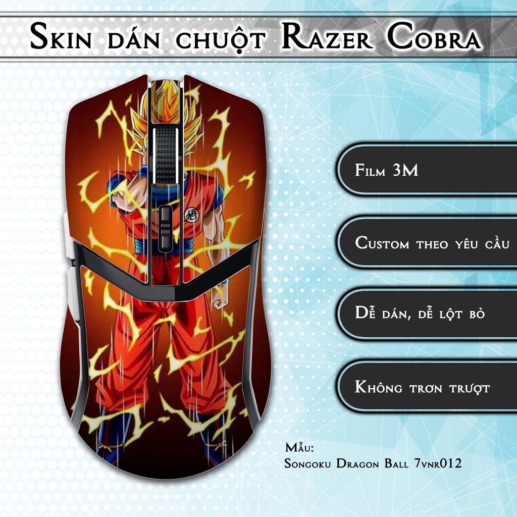Razer Cobra mouse sticker Skin model Songoku Dragon Ball 7vnr012 | 3m ...