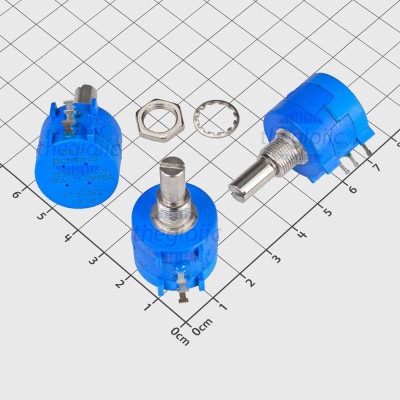 VIS P11S100502KL: Drehpotentiometer, 5 kOhm, logarithmisch, 6 mm bei elektronik