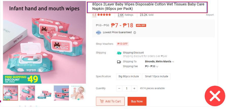 What is misuse of product variations? | Shopee PH Seller Education Hub