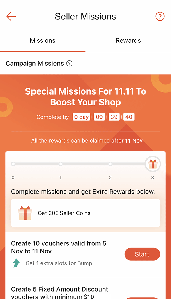 Completing Campaign Missions | Shopee PH Seller Education Hub