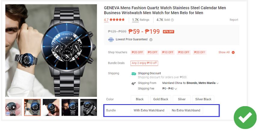 What is misuse of product variations? | Shopee PH Seller Education Hub