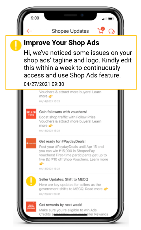 Shop Ads Feature Guidelines | Shopee PH Seller Education Hub