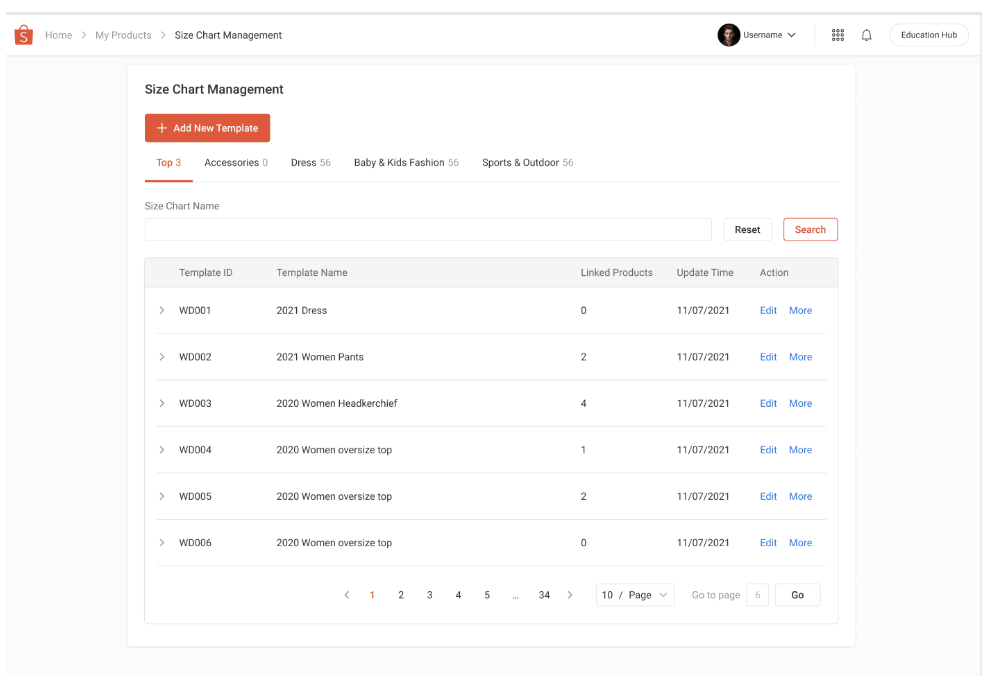 Size Chart Guidelines | Shopee PH Seller Education Hub
