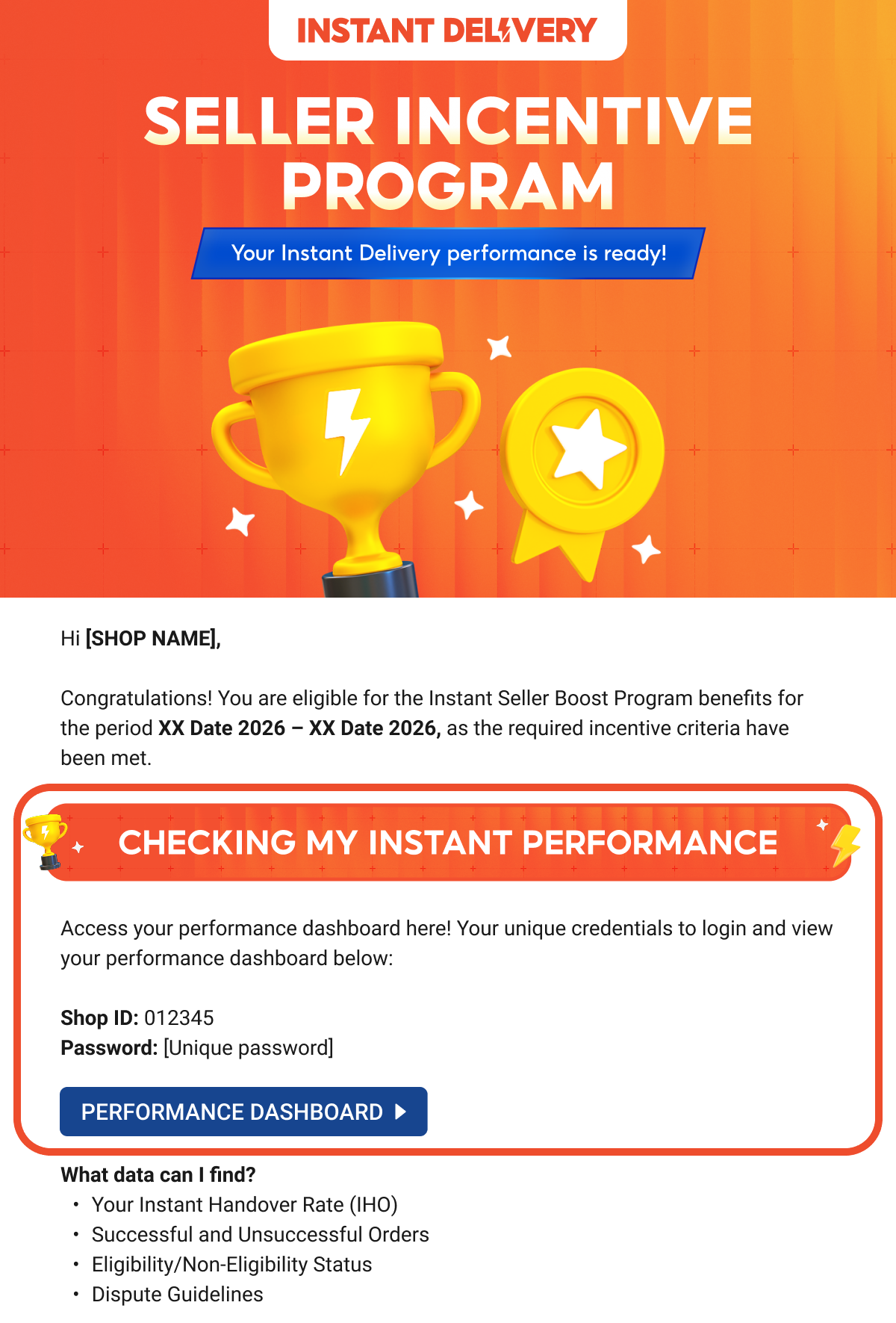 Instant Seller Incentive Program | Shopee PH Seller Education Hub