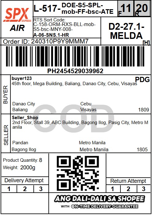 Types of shipping documents | Shopee PH Seller Education Hub
