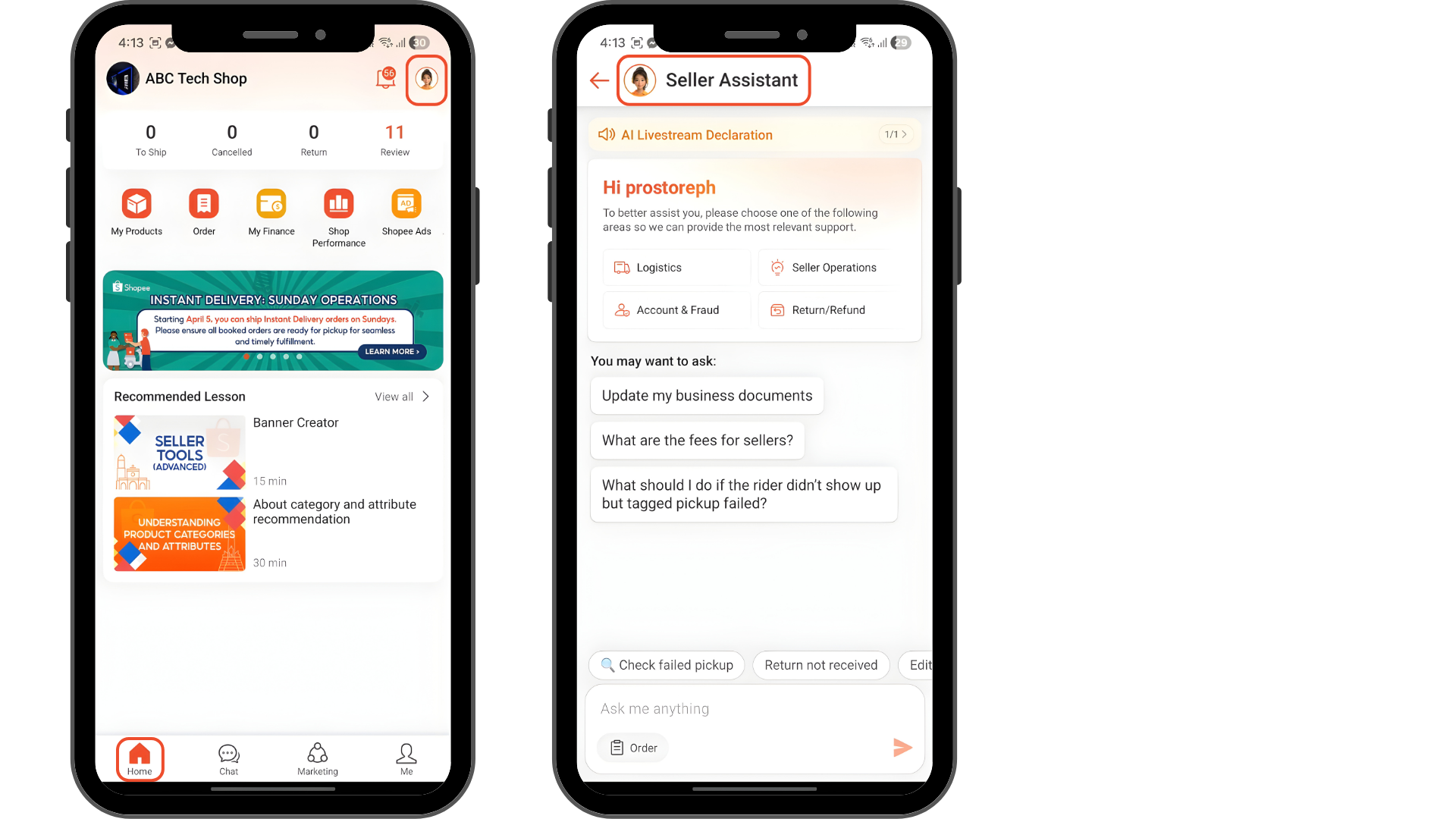 How do I contact Shopee Customer Service? | Shopee PH Seller Education Hub