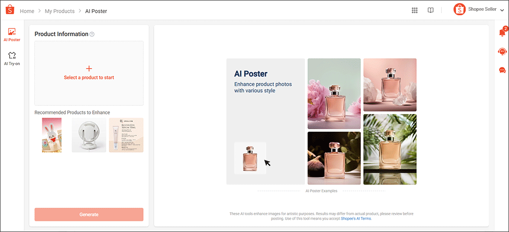 How can I use Shopee AI Creation Tools to elevate my product images ...