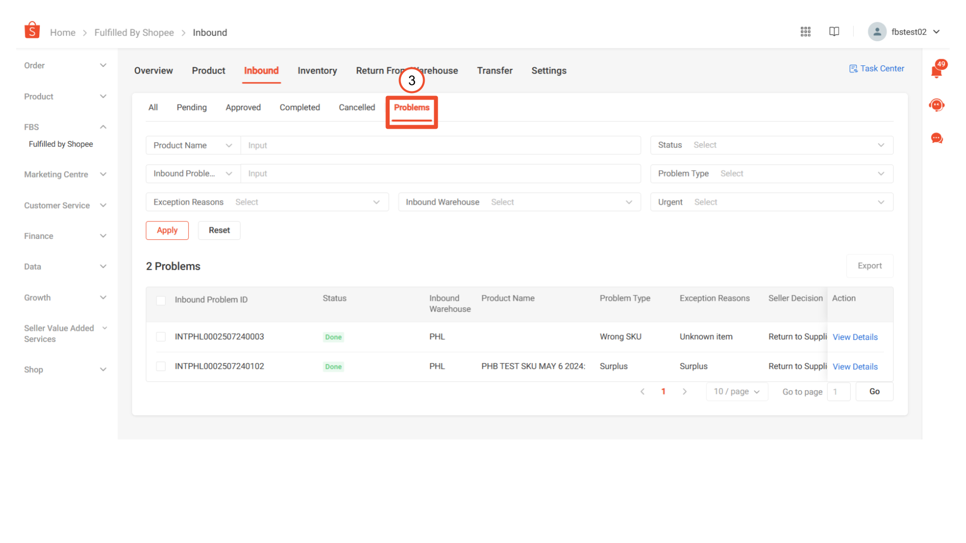 Fulfillment by Shopee: Inbound Troubleshoot (IBT) Feature in Seller ...