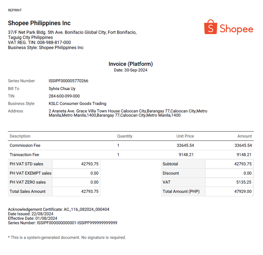 Checking My Tax Document | Shopee PH Seller Education Hub