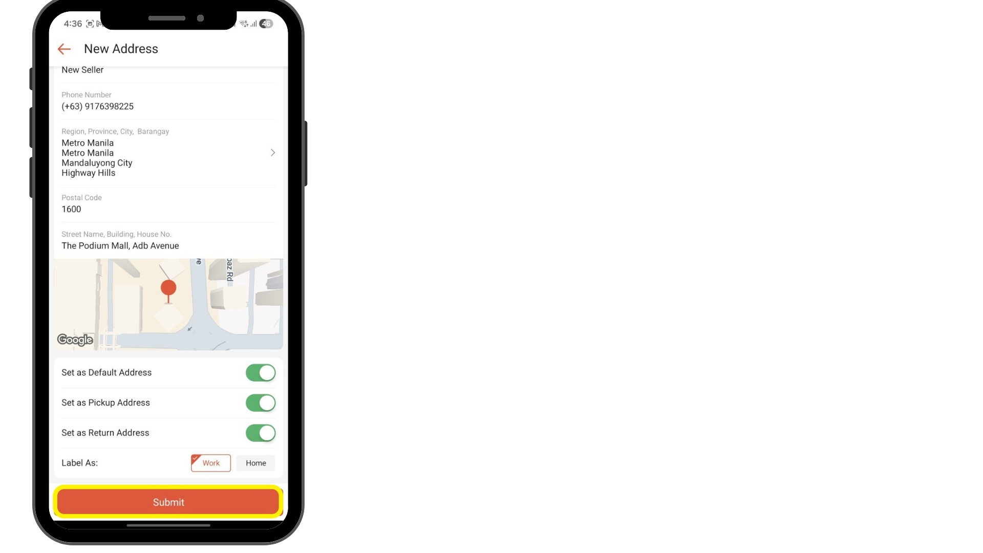 How do I add/edit/delete my address? | Shopee PH Seller Education Hub