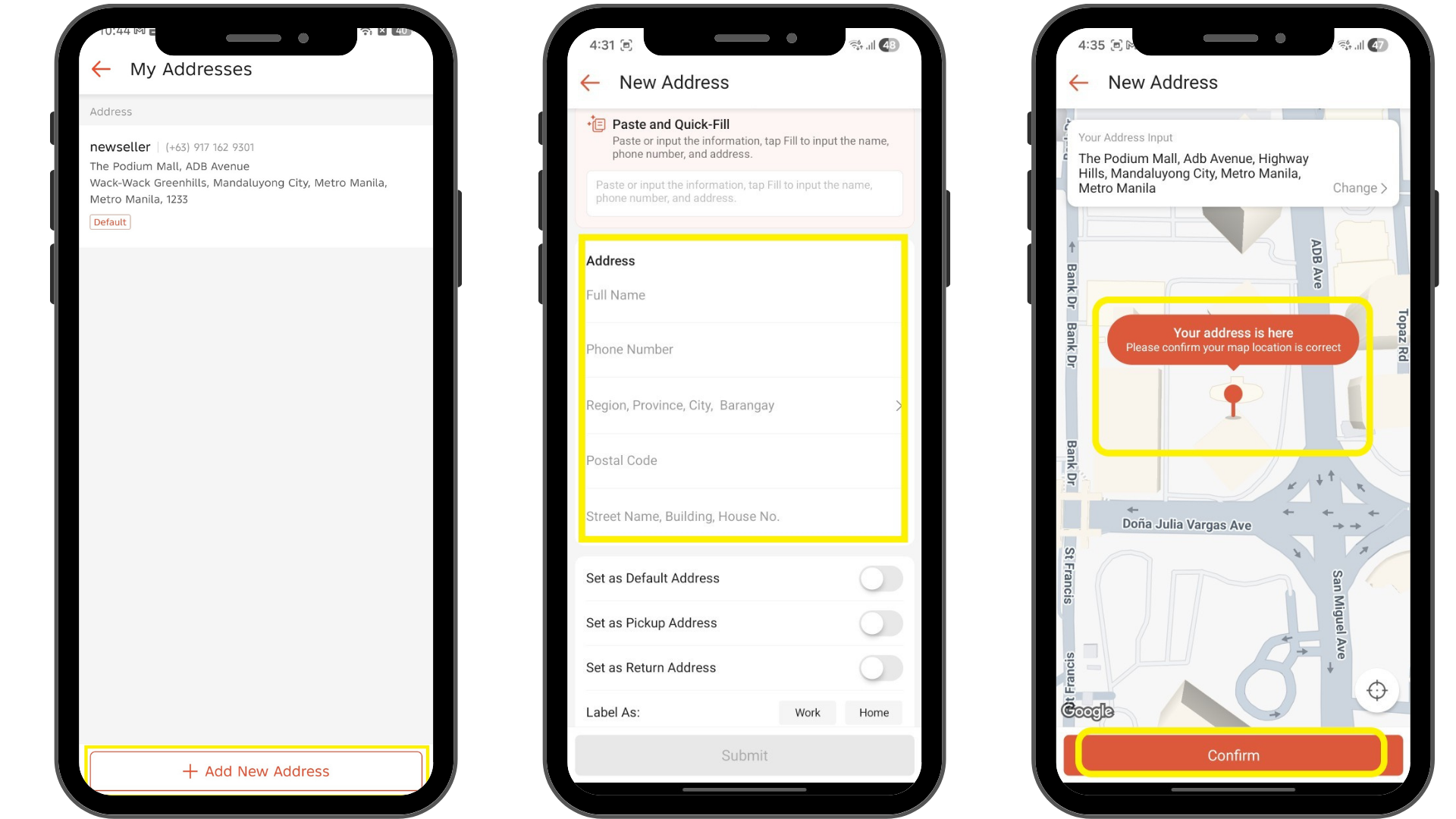How do I add/edit/delete my address? | Shopee PH Seller Education Hub