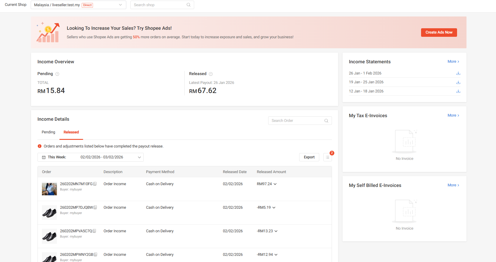 What is the Direct Balance Page? | Shopee PH Seller Education Hub