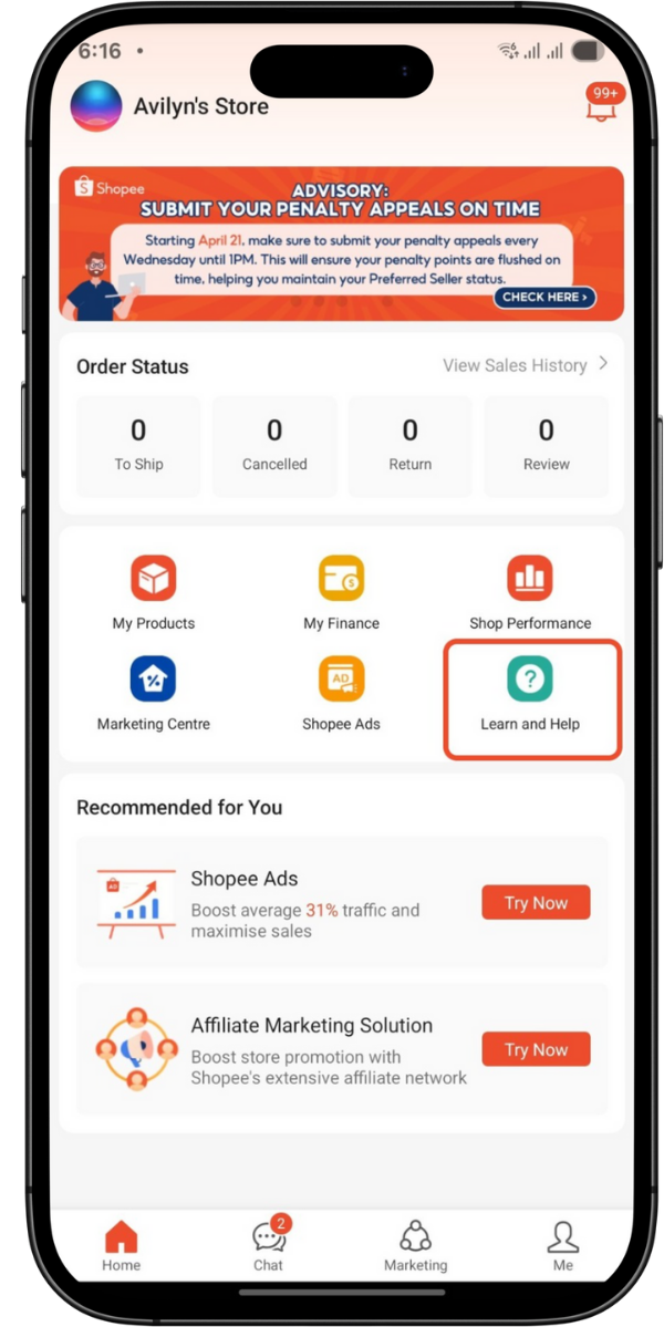 Shopee Seller Center App | Shopee PH Seller Education Hub