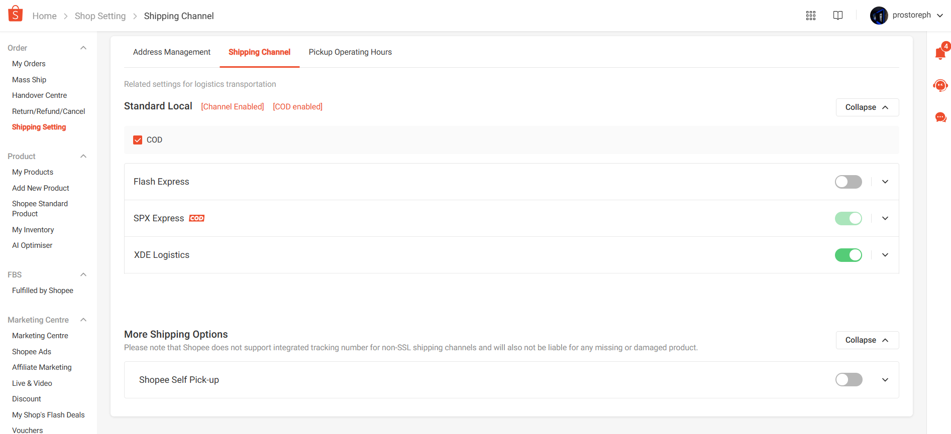 How do I qualify/apply for more shipping channels? | Shopee PH Seller ...