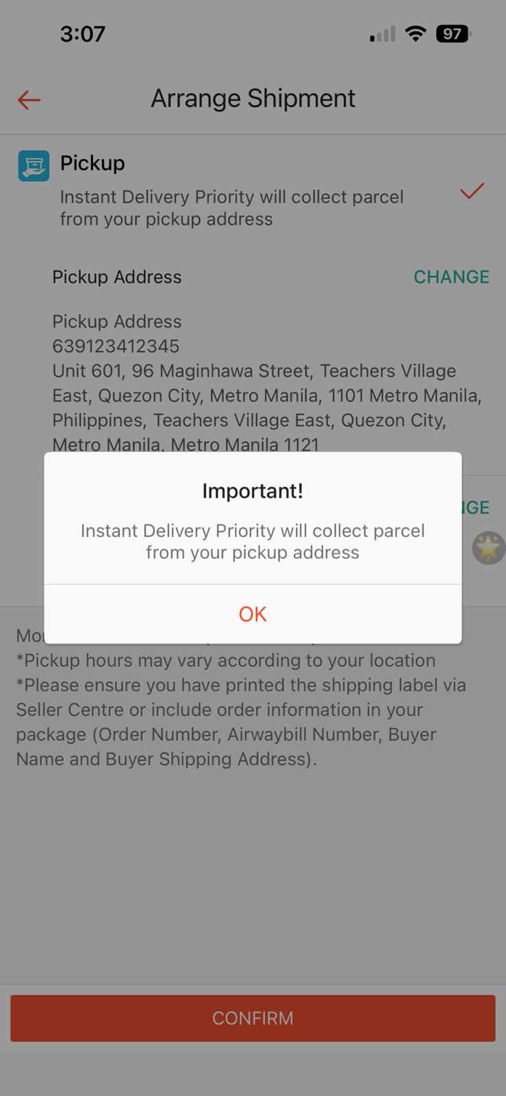 How to Arrange Pickup for Instant Delivery Orders | Shopee PH Seller ...