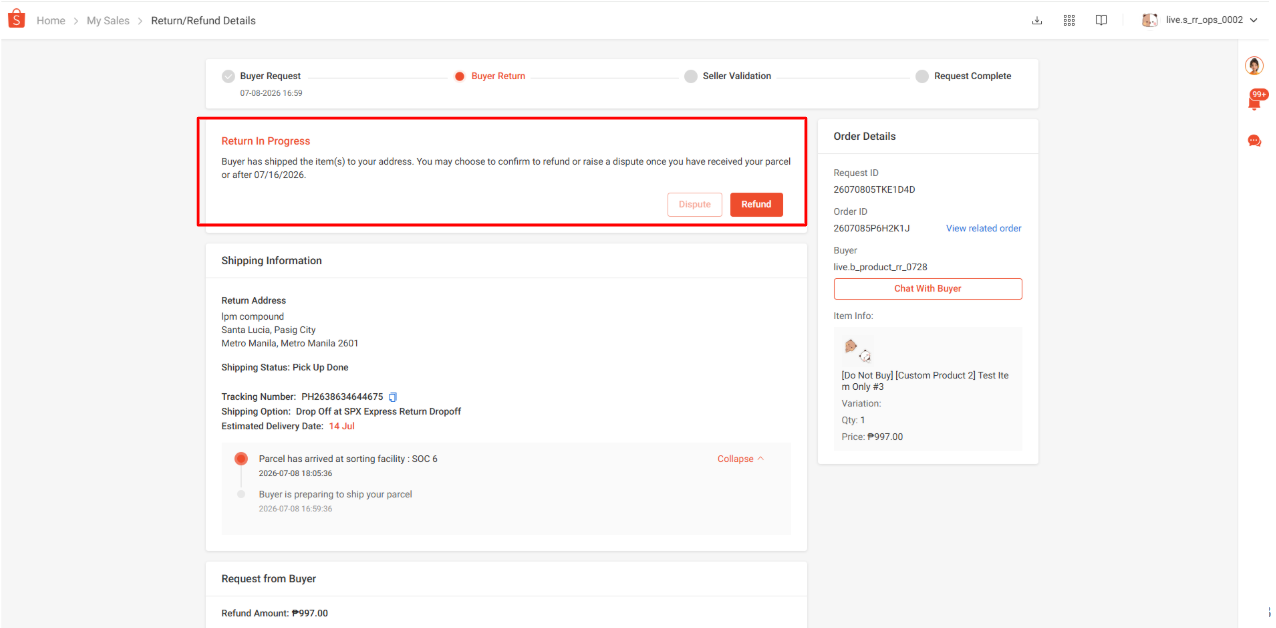 Shopee's Return/Refund Process | Shopee PH Seller Education Hub